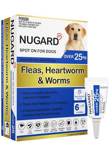 Nugard Dog: Fleas, Heartworm and Worms