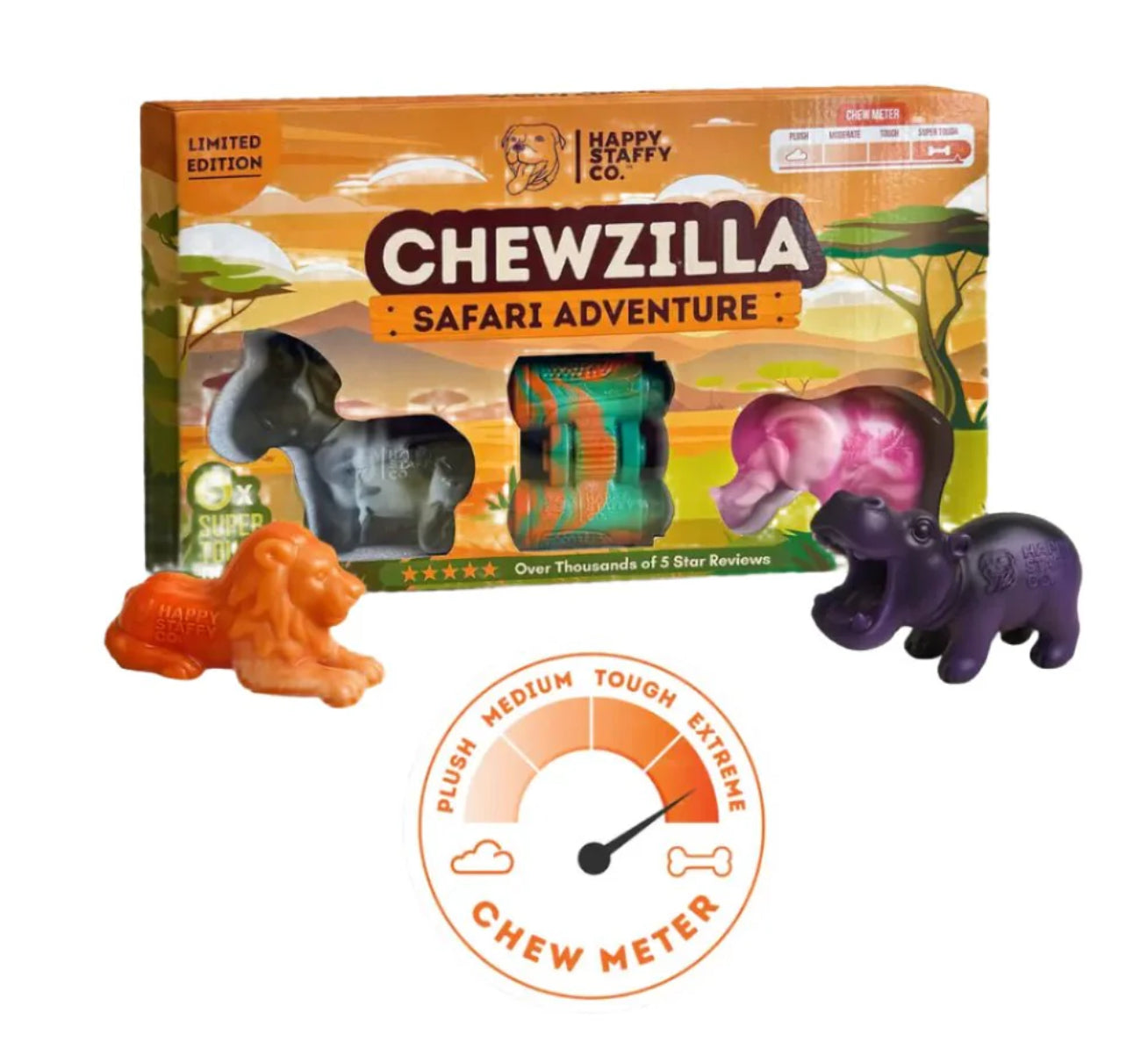 Happy Staffy co. Safari 5-pack