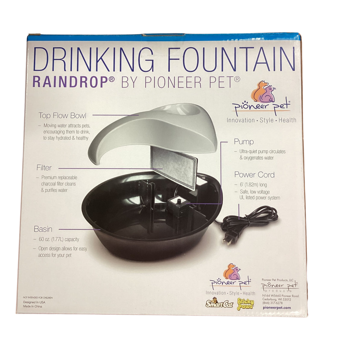 Pioneer pet drinking fountain