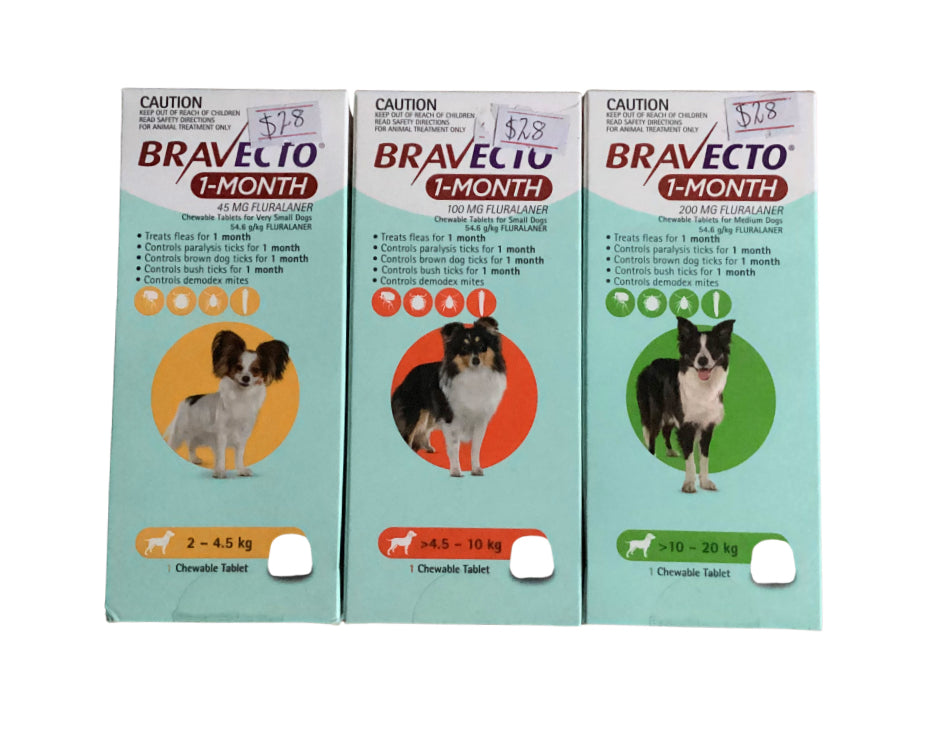 Bravecto Chewables (1-month): Dog