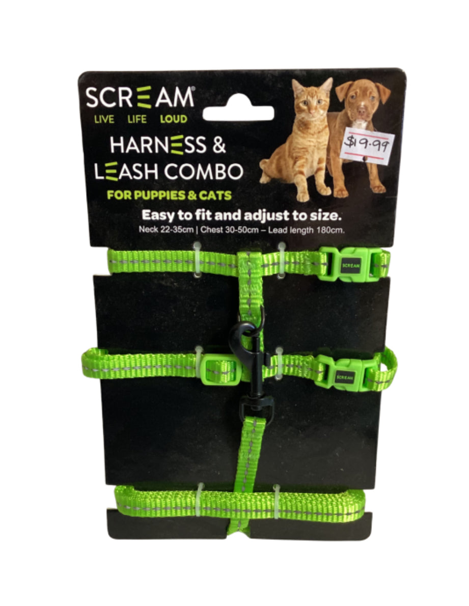 Scream Harness and Leash Combo