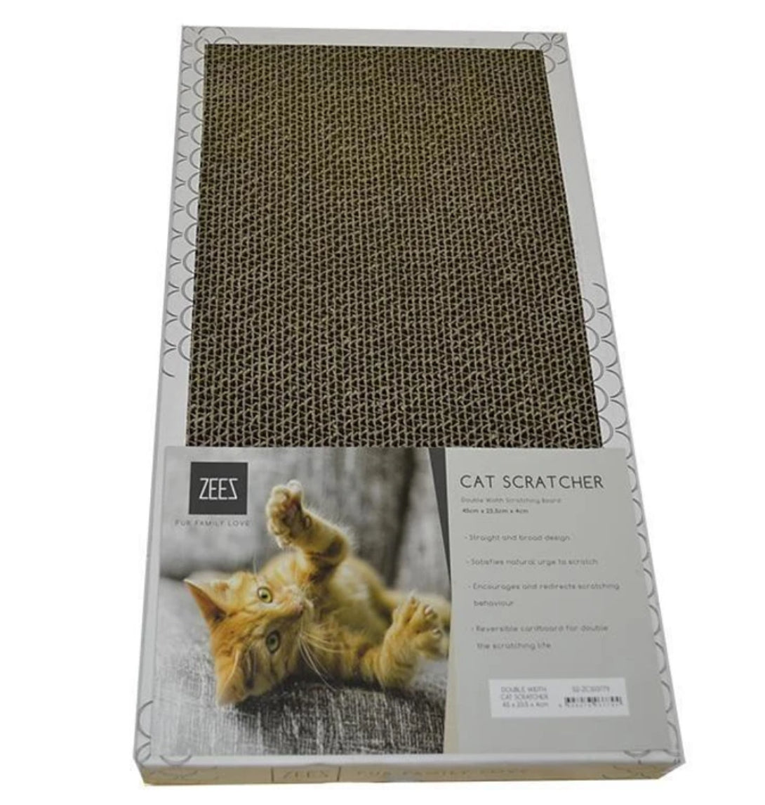 Zeez Double Width Cardboard Scratcher