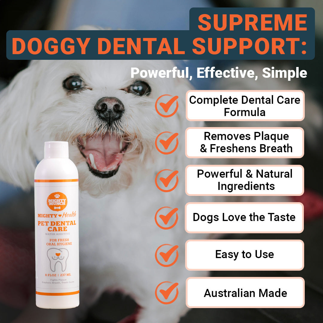 Mighty Munch pet dental care water additive