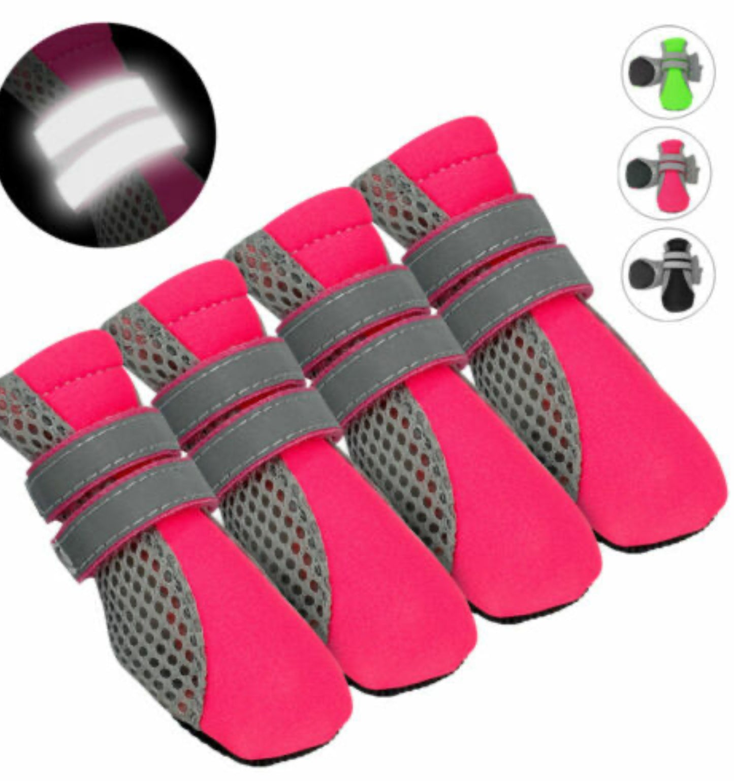Zeez Reflective Mesh Dog Boots